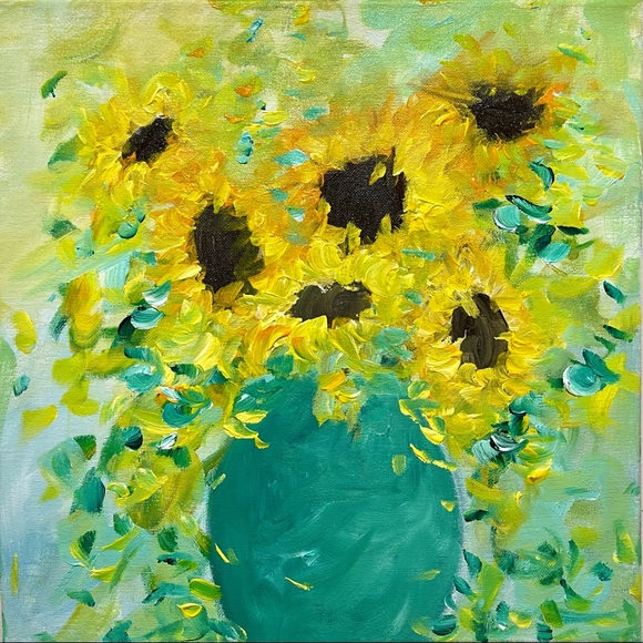 Other - HIGH QUALITY ACRYLIC SUNFLOWER PAINTING